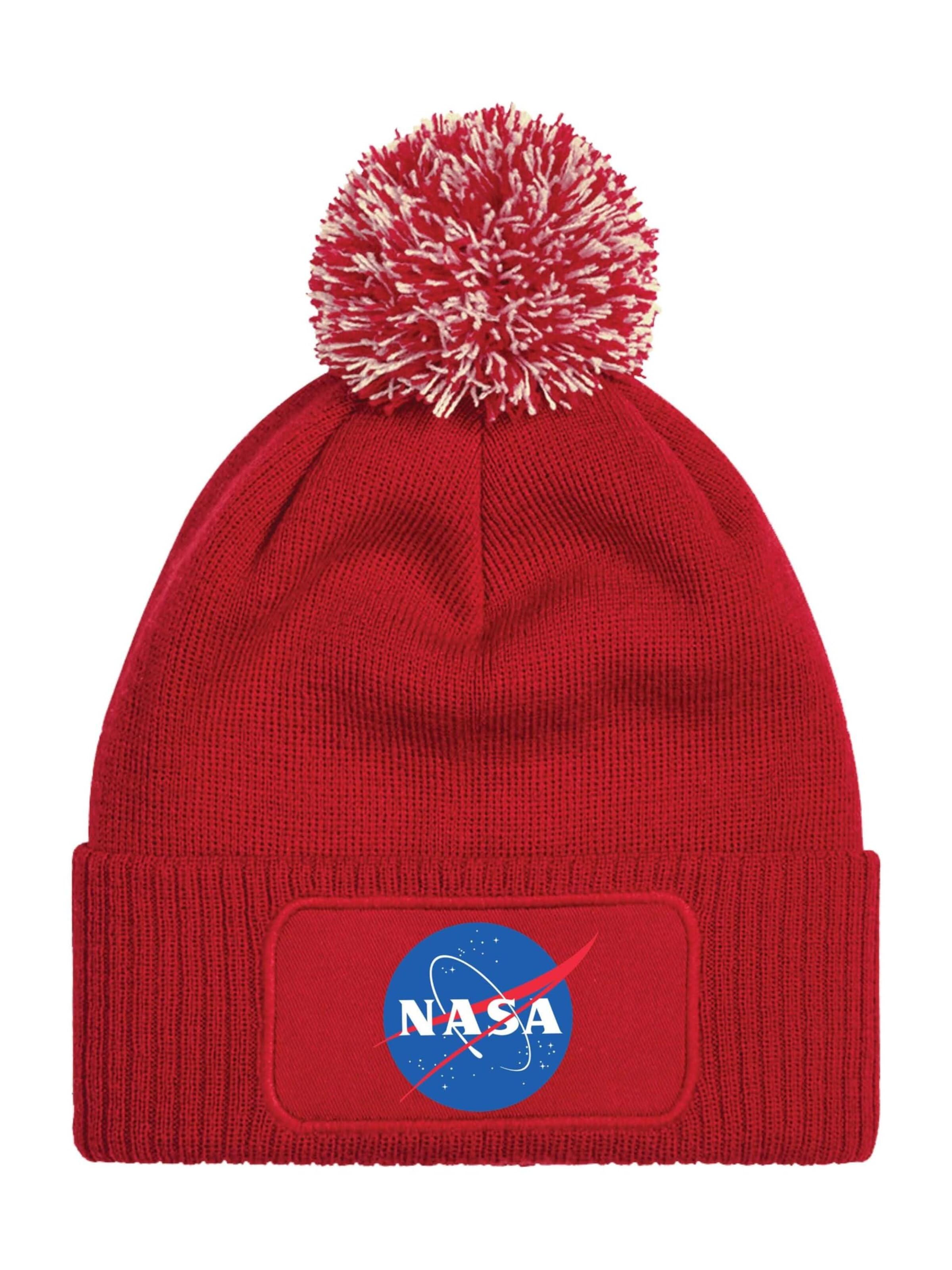 Youth Designz Beanie 'NASA' in Red: front