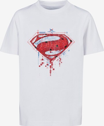 F4NT4STIC T-Shirt 'DC Comis Superhelden Superman' in Weiß: predná strana