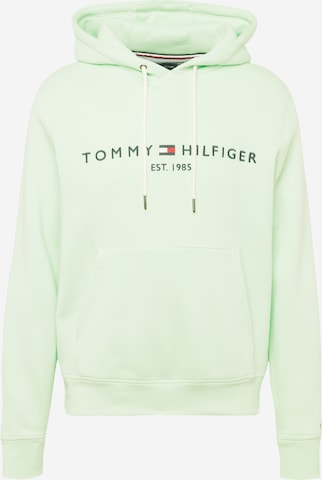 TOMMY HILFIGER Mikina – zelená: přední strana