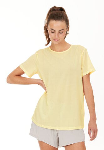 Athlecia Performance Shirt 'LIZZY' in Yellow: front
