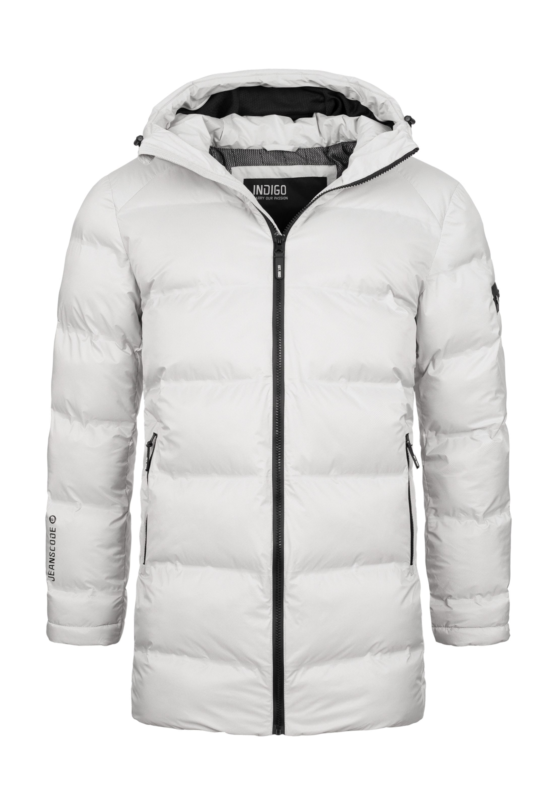 INDICODE JEANS Winterjas ' Parkkish ' in Wit: voorkant