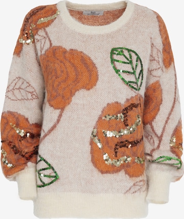 Influencer Pullover ' Macro flowers ' in Mischfarben: predná strana