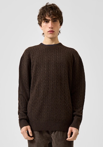 QS Pullover in Braun: Vorderseite