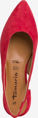 TAMARIS Ballet Flats with Strap in Red