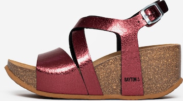 Bayton Sandal 'Malaga' in Red: front