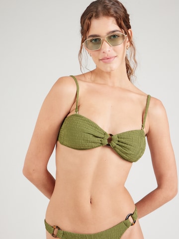 Abercrombie & FitchT-shirt Bikini gornji dio - zelena boja: prednji dio