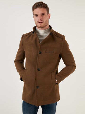 Buratti Winter Coat in Brown: front