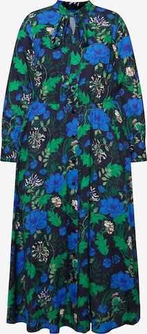 Ulla Popken Blusenkleid in Schwarz: Vorderseite