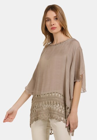 Usha Shirt in Beige: voorkant