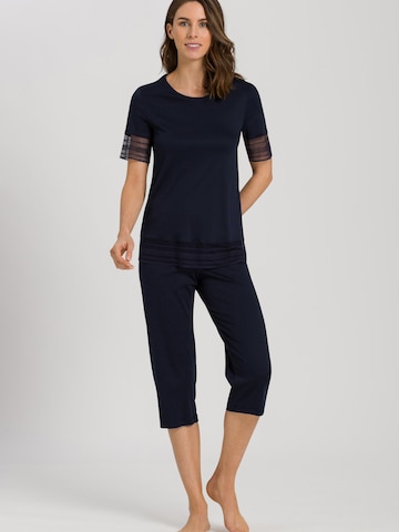 Hanro Pyjama 'Sina' in Blau