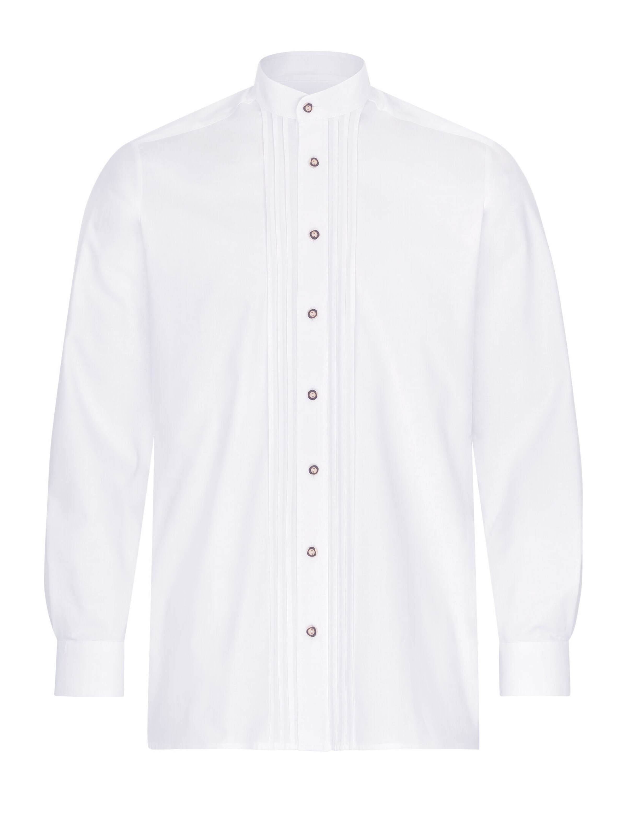 Aumühle Slim fit Traditional Button Up Shirt 'Max' in White: front
