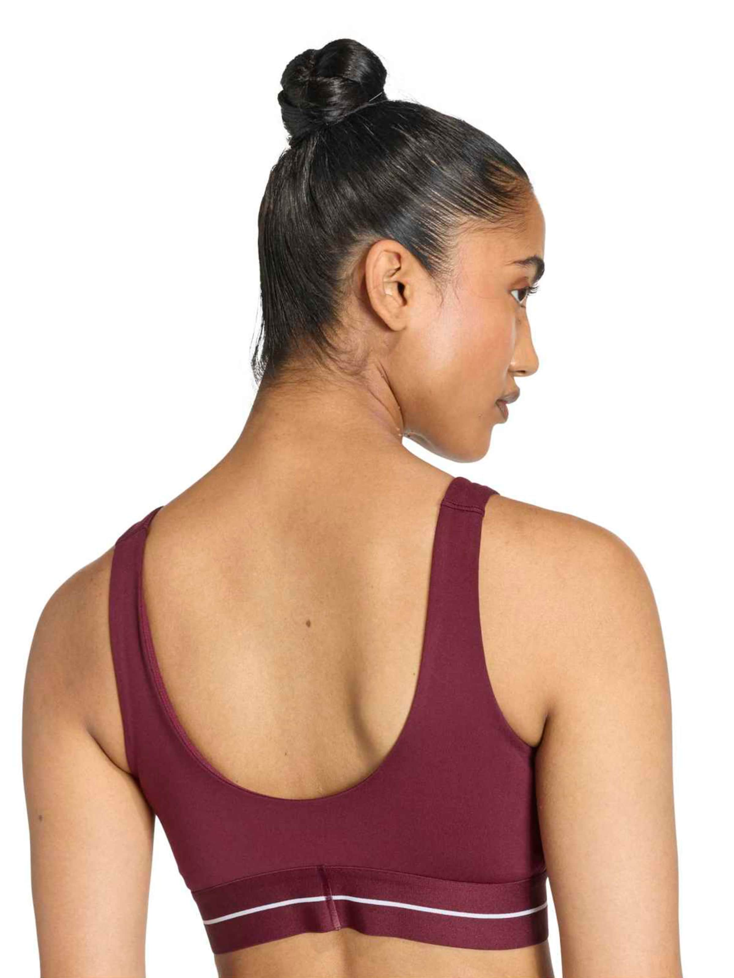 ADIDAS PERFORMANCE Bustier Športni nederček 'Hyperglam' | rjava barva