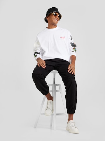 HUGO Sweatshirt 'Dirabbilon' in White