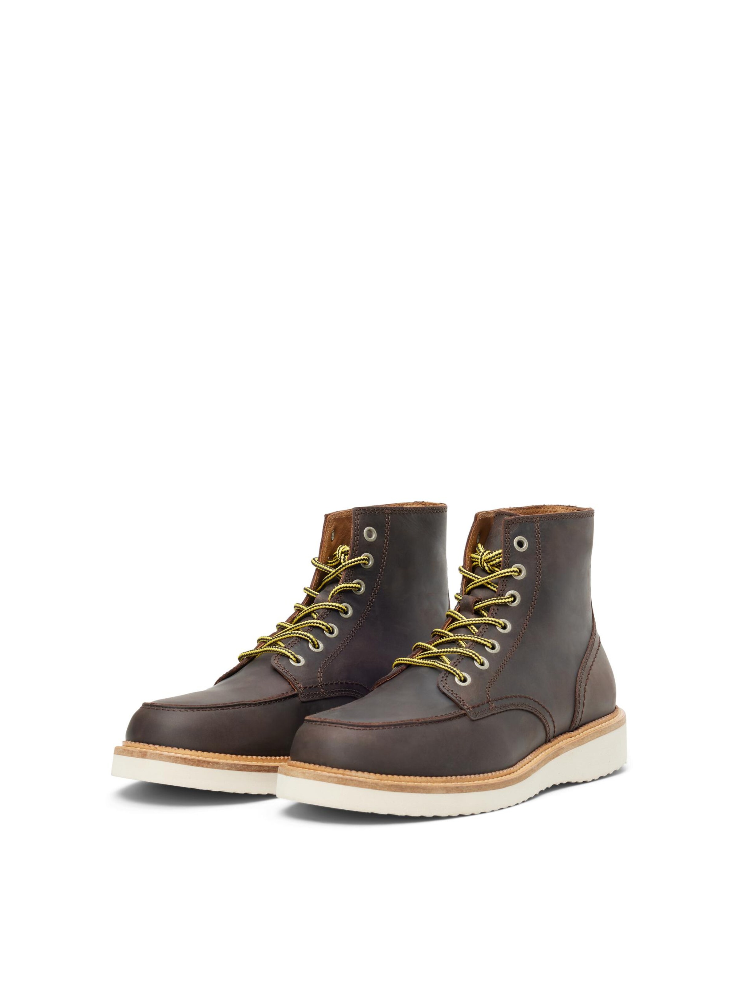 SELECTED Ботинки на шнуровке 'Teo' в Коричневый