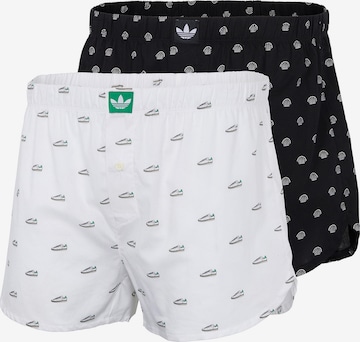 Boxers 'Comfort Cotton Woven' ADIDAS ORIGINALS en noir : devant