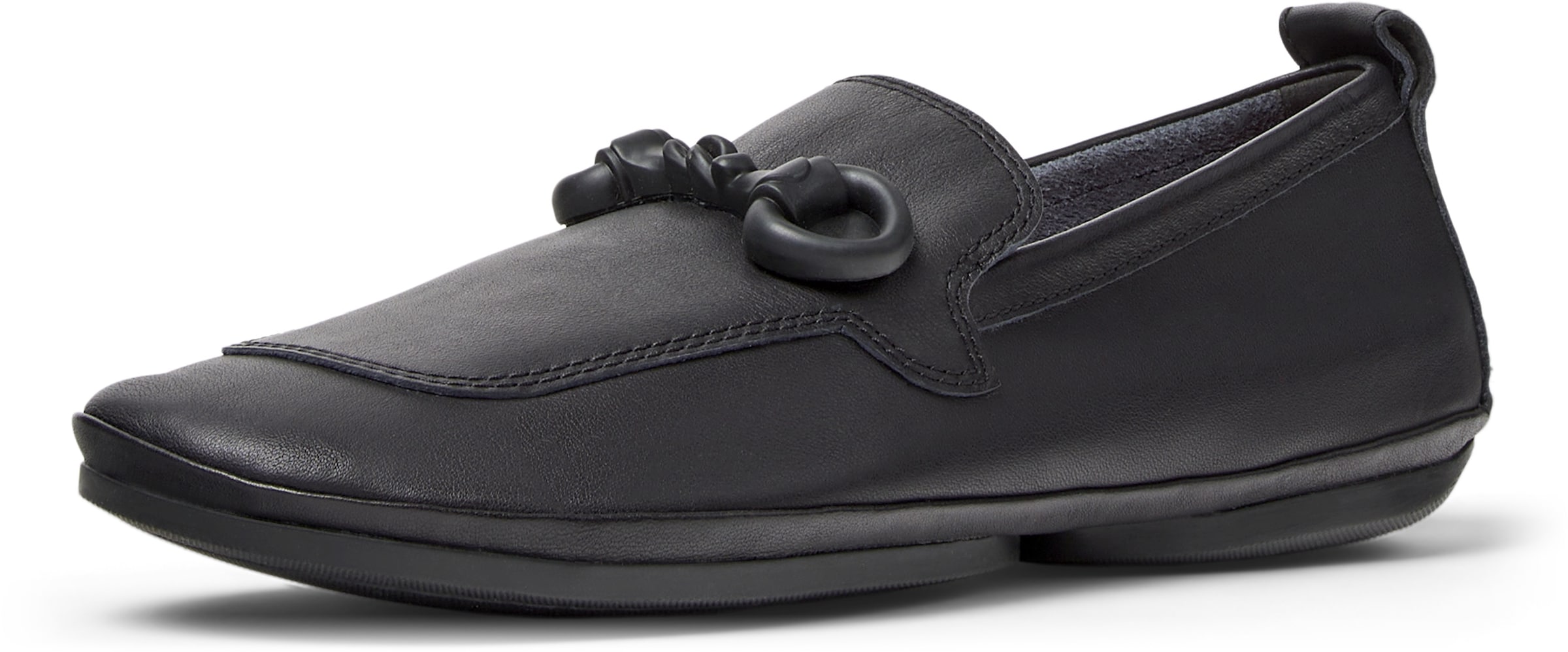 CAMPER Moccasin ' Right Nina Twins ' in Black: front