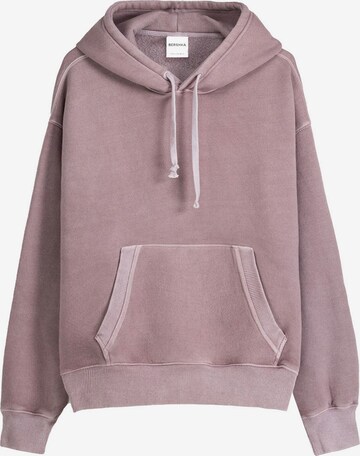 Bershka Sweatshirt in Purple: front