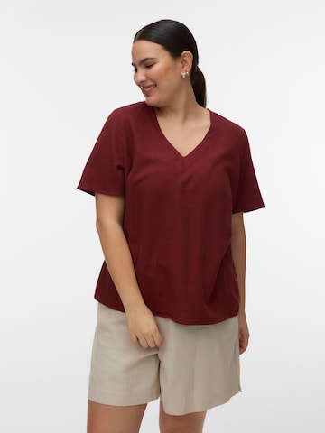 Vero Moda Curve Top in Brown: front