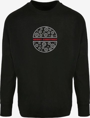 Merchcode Shirt 'Merry Christmas' in Black: front
