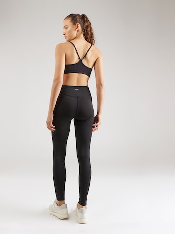 Reebok Skinny Sporthose in Schwarz