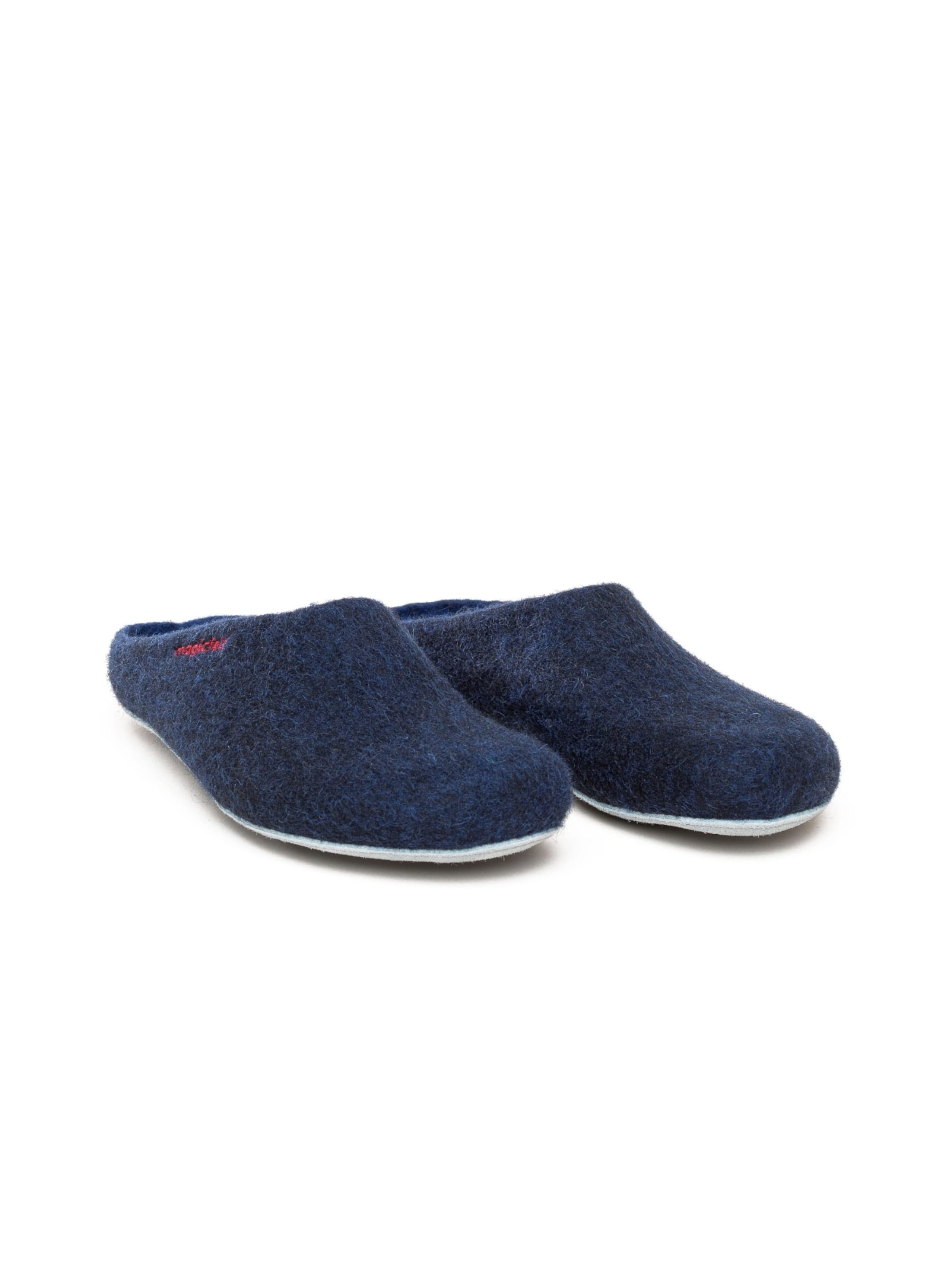 MagicFelt Slippers 'Filzpantoffel AP 701' in Blue