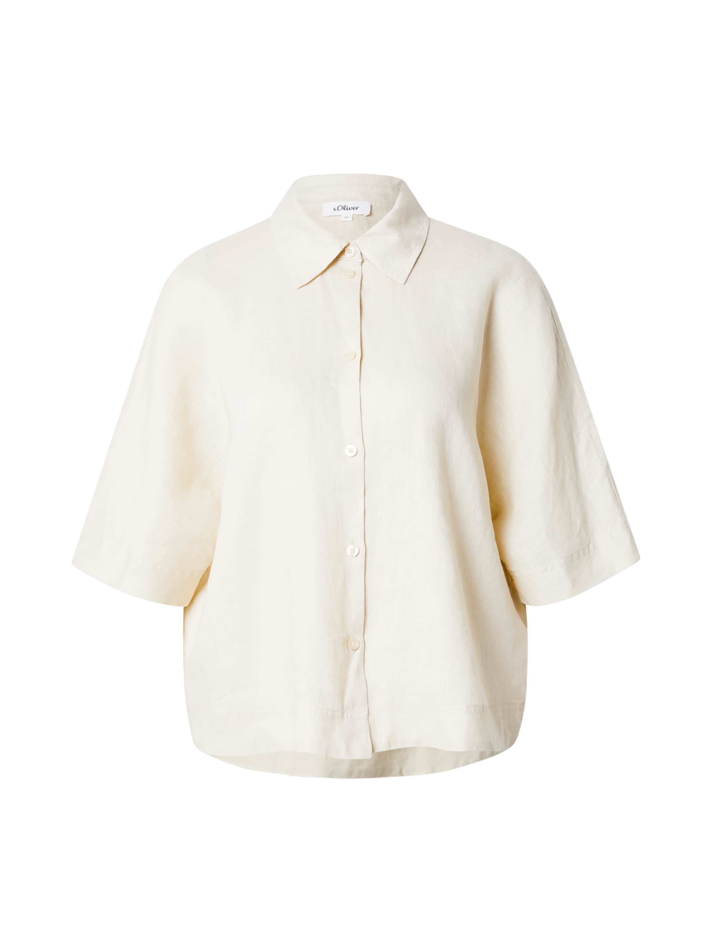 s.Oliver Μπλούζα σε λευκό: μπροστά