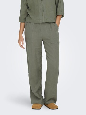 Wide leg Pantaloni 'JDYUma' di JDY in verde: frontale