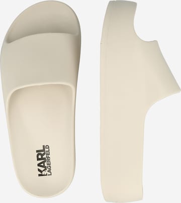 Karl Lagerfeld Klapki 'KOBO II' w kolorze biały