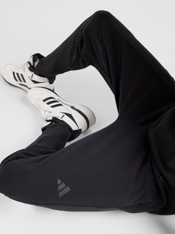 Effilé Pantalon de sport ADIDAS PERFORMANCE en noir