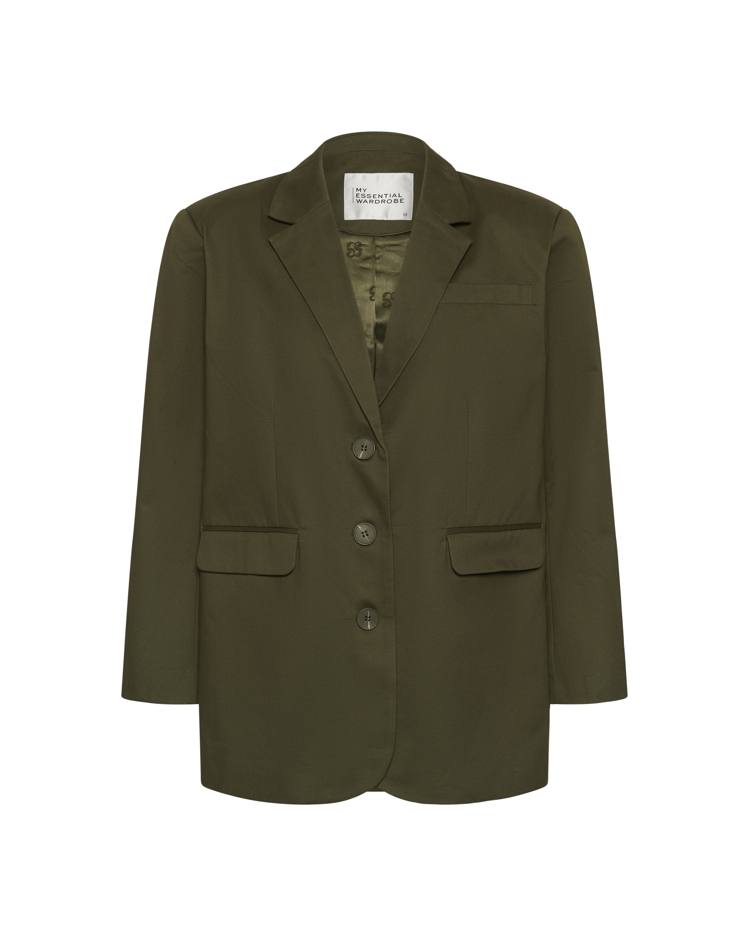 My Essential Wardrobe - Blazer 'Gisva' en verde: frente