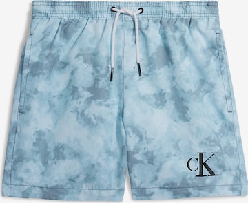 Calvin Klein Swimwear Board Shorts in Blue: front