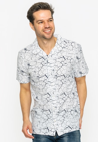 Felix Hardy - Ajuste regular Camisa en blanco: frente