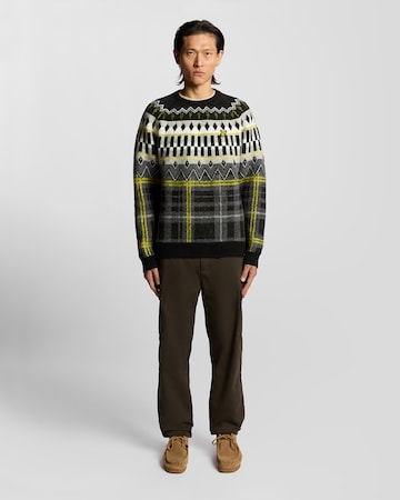 Lyle & Scott Pulover 'Fair Isle' | črna barva