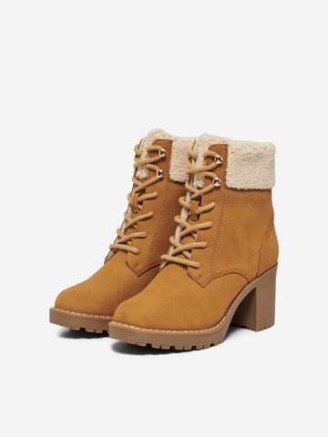 Bottines à lacets 'BARBARA' ONLY en marron