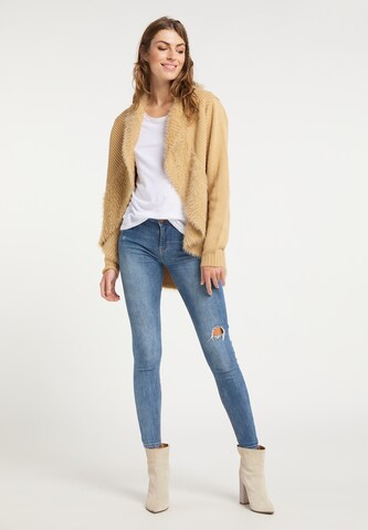 usha FESTIVAL Knit Cardigan in Beige