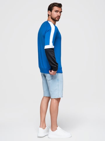 Sweat-shirt Ombre en bleu