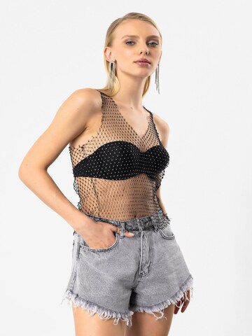 No Matter What Top‌‌‌‌‌‌‌‌ in Schwarz: Vorderseite