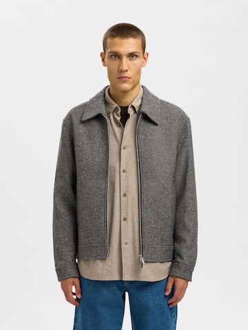 SELECTED Between-Season Jacket in Grey: front