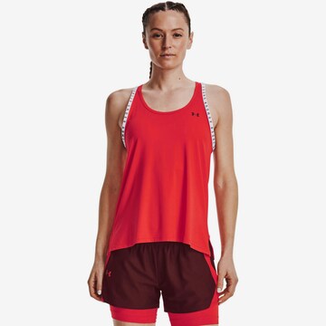 UNDER ARMOUR Sport top 'Knockout' - piros: elől