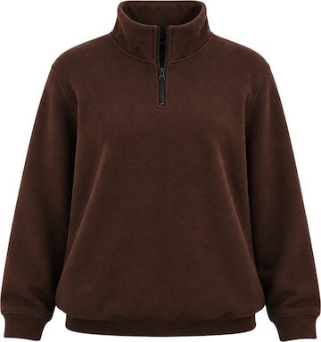 LOUIS LECLER Sweatshirt 'Remy' in Bruin: voorkant