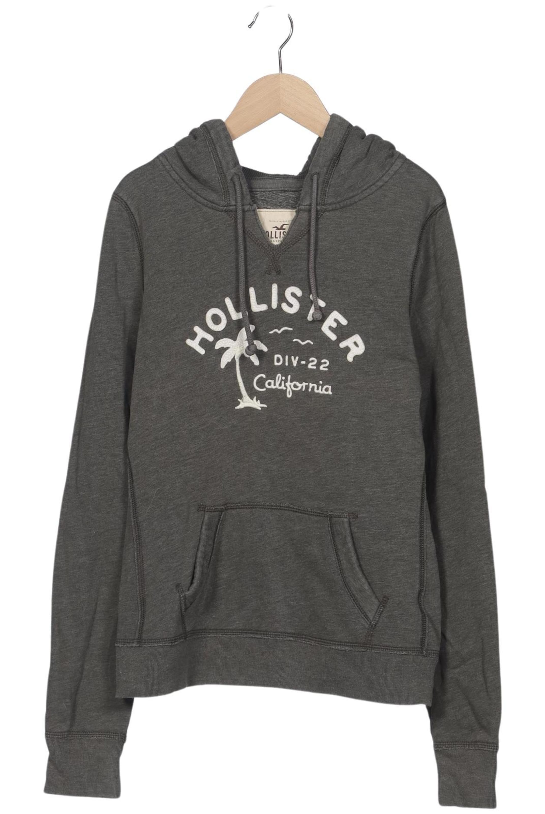 HOLLISTER Sweatshirt & Zip-Up Hoodie in L in Grey: front