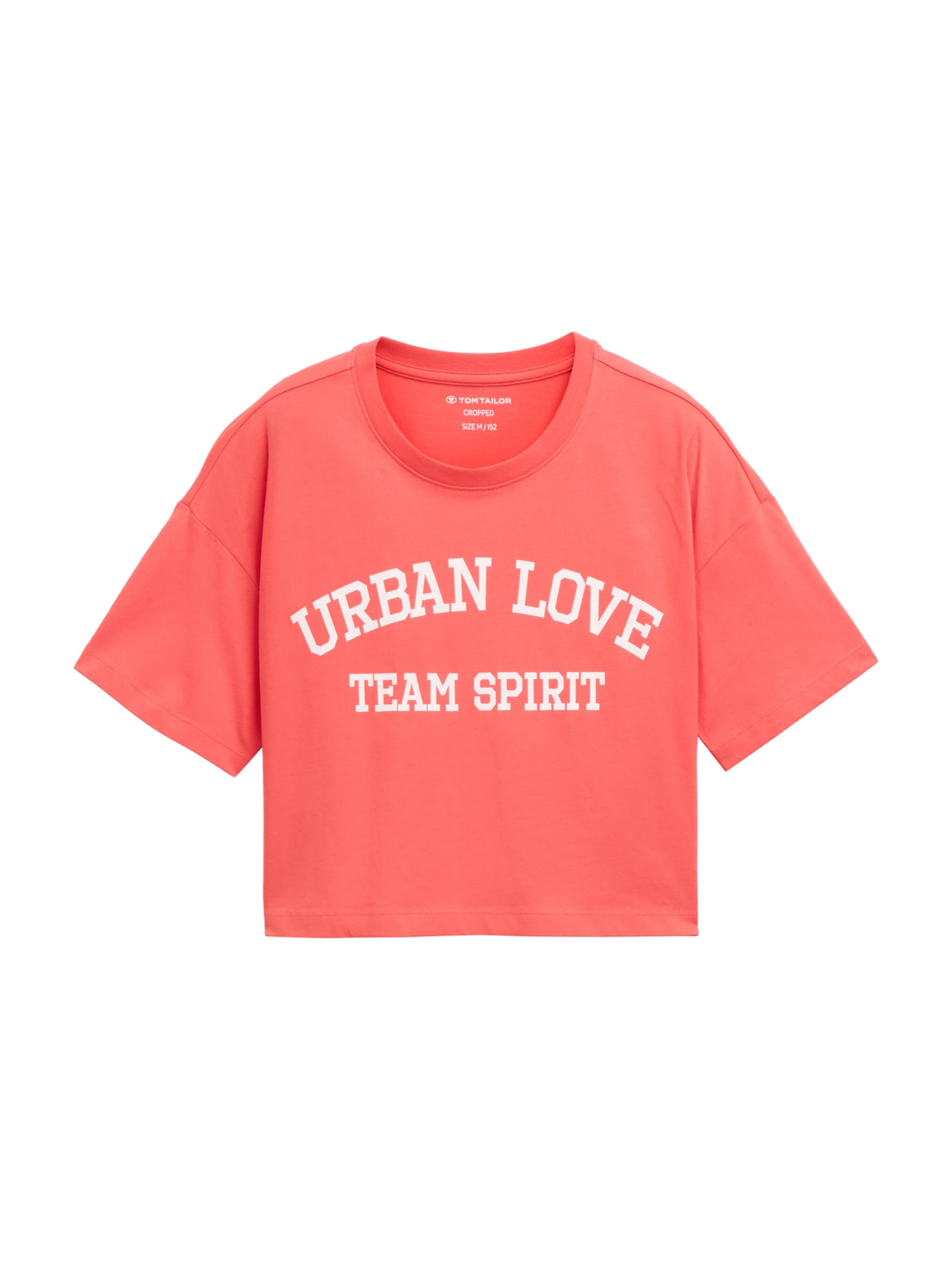 TOM TAILOR Μπλουζάκι σε κόκκινο: μπροστά