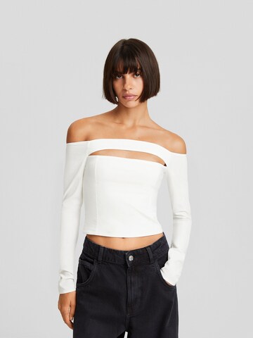 Bershka Shirt in Zwart: voorkant