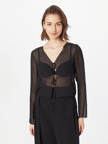 Monki Blouse in Zwart: voorkant