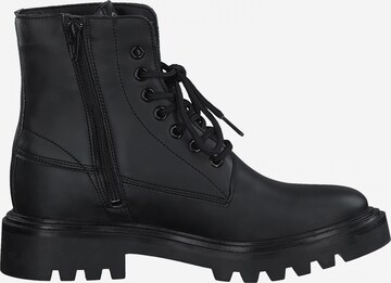 TAMARIS Lace-Up Ankle Boots in Black