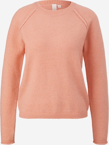 Pull-over QS en orange : devant