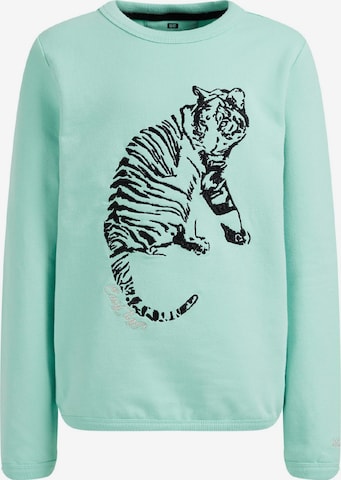 WE Fashion Sweatshirt in Green: front