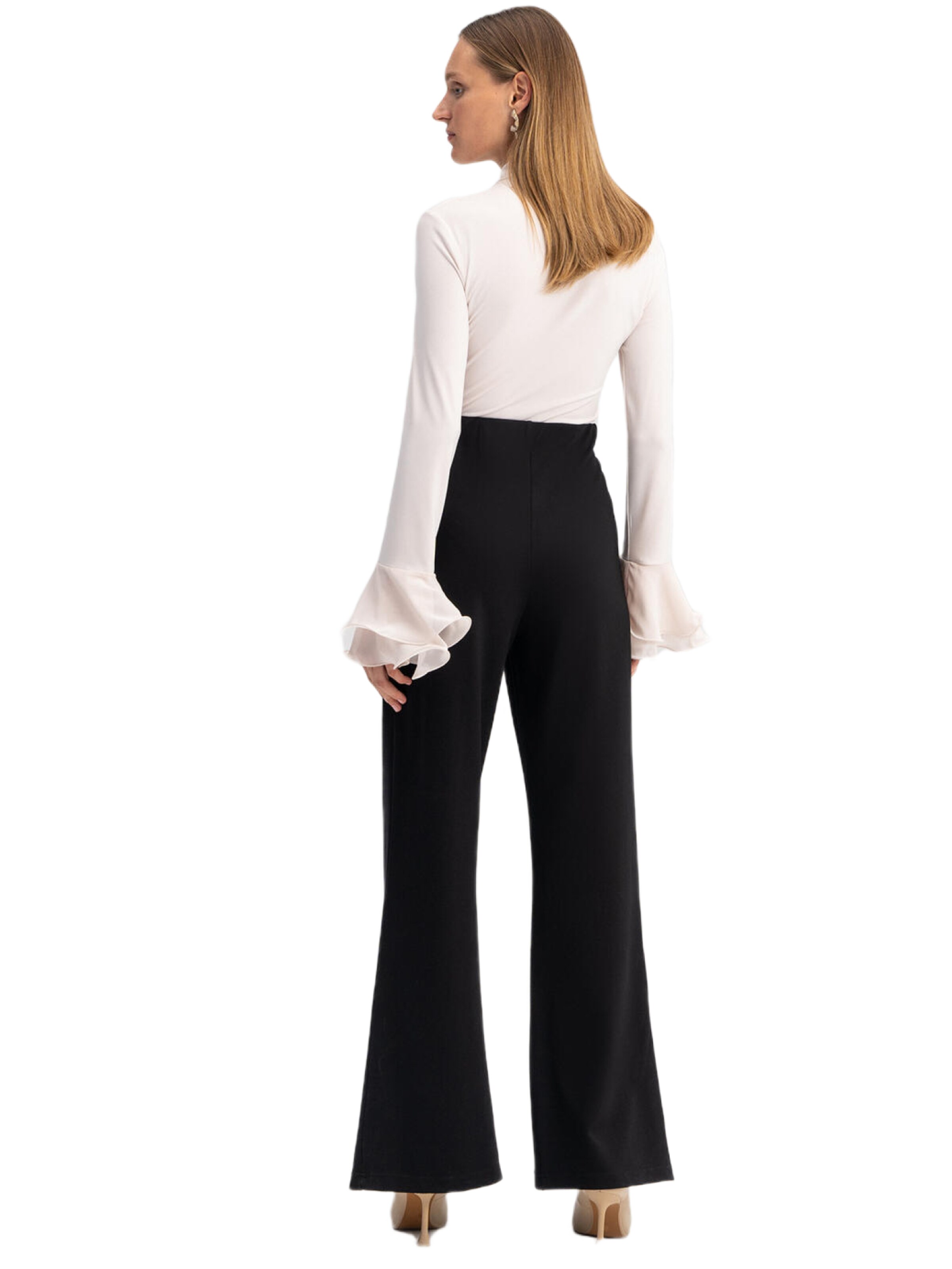 Touche Prive Bootcut Chino in Zwart