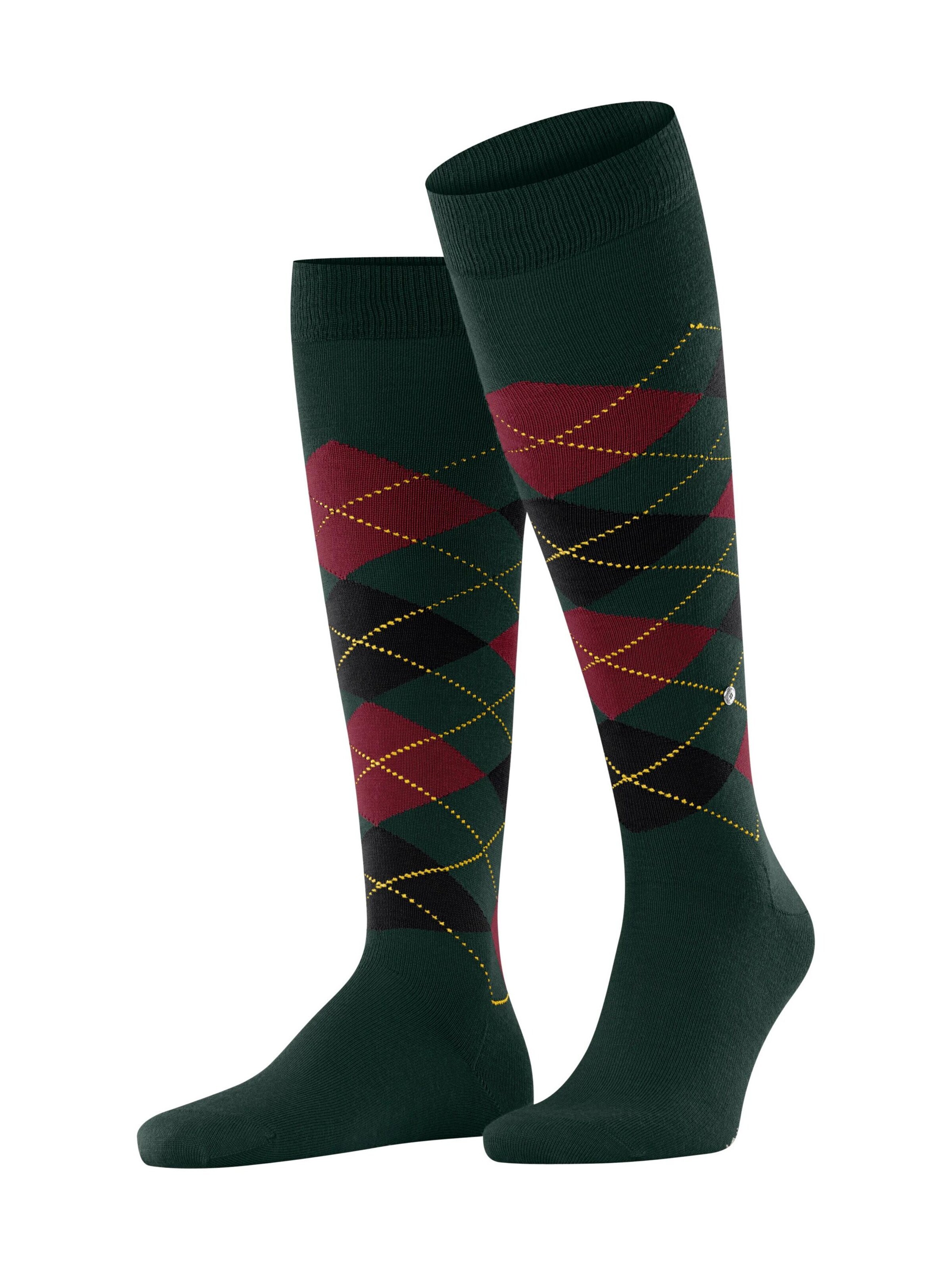 BURLINGTON Kniestrümpfe 'Edinburgh'‌‌‌‌‌‌‌‌ in Grün: Vorderseite