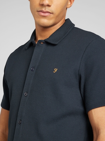 FARAH Regular fit Button Up Shirt 'DENNY' in Blue